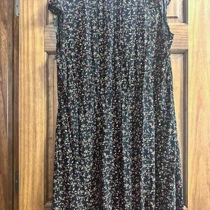 Old Navy Black Floral Dress